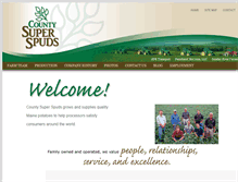 Tablet Screenshot of countysuperspuds.com